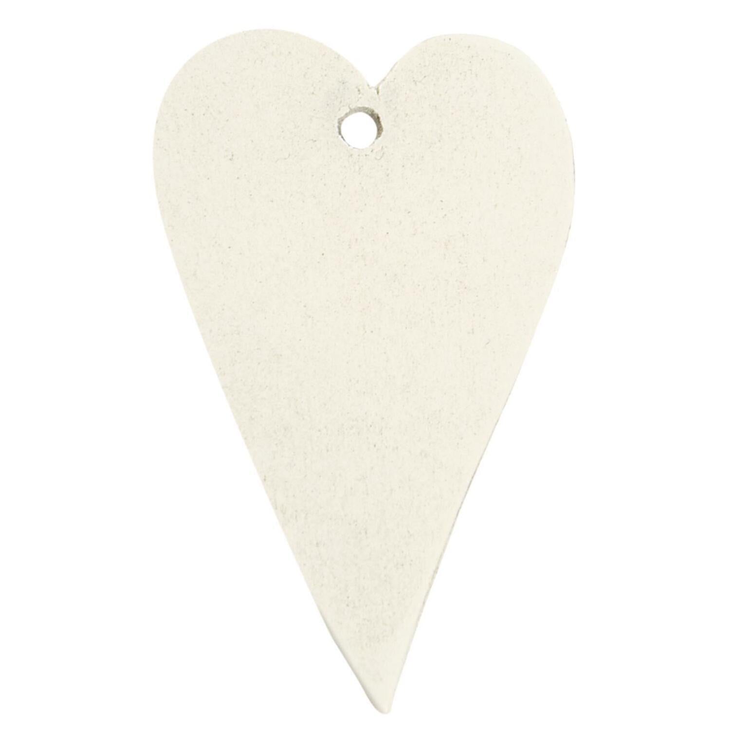 Herz-Anhänger für Geschenkschmuck (Weiß), 10er-Set