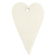 Herz-Anhänger für Geschenkschmuck (Weiß), 10er-Set
