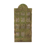 Kerzenhalter "Hausfassade rundes Dach" (Messing)