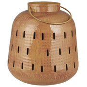 Laterne "Hurricane Berkane" - 22x25 cm (Braun)