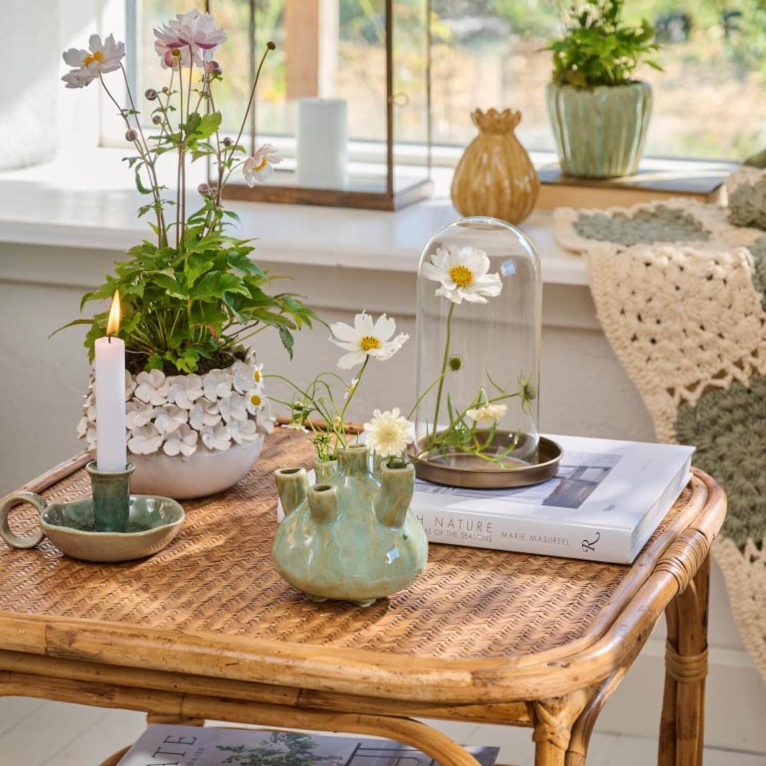 Kerzenhalter - 11x14,5x6,5 cm (Ocean Green) Ib Laursen