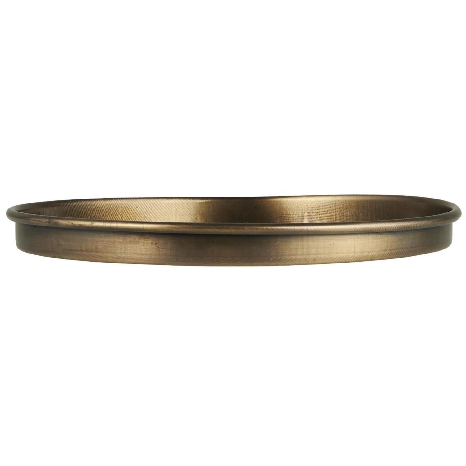 Kerzentablett mit Kante - ø 15,7 cm (Gold)