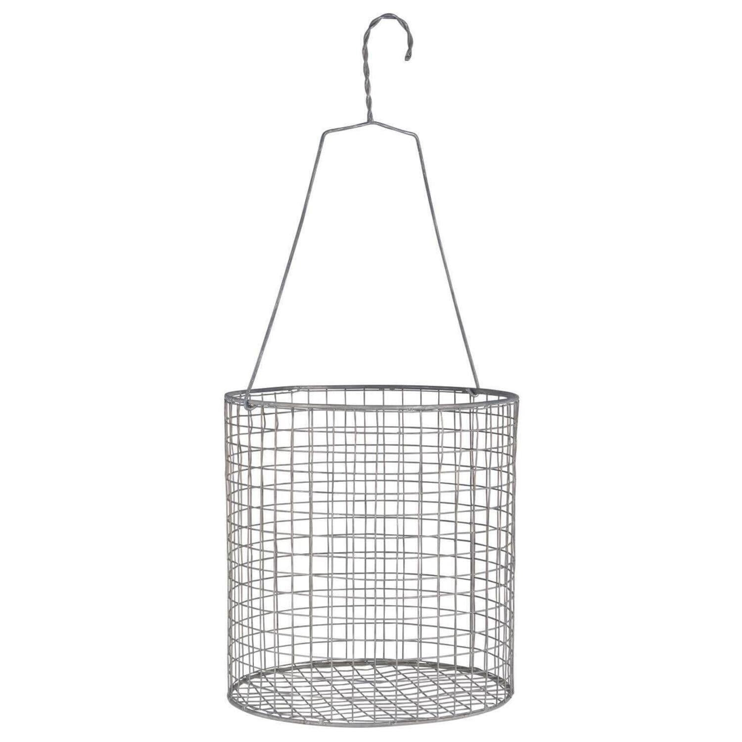Korb mit abnehmbarer Aufhängung - 24,5x26,5 cm (Silber)