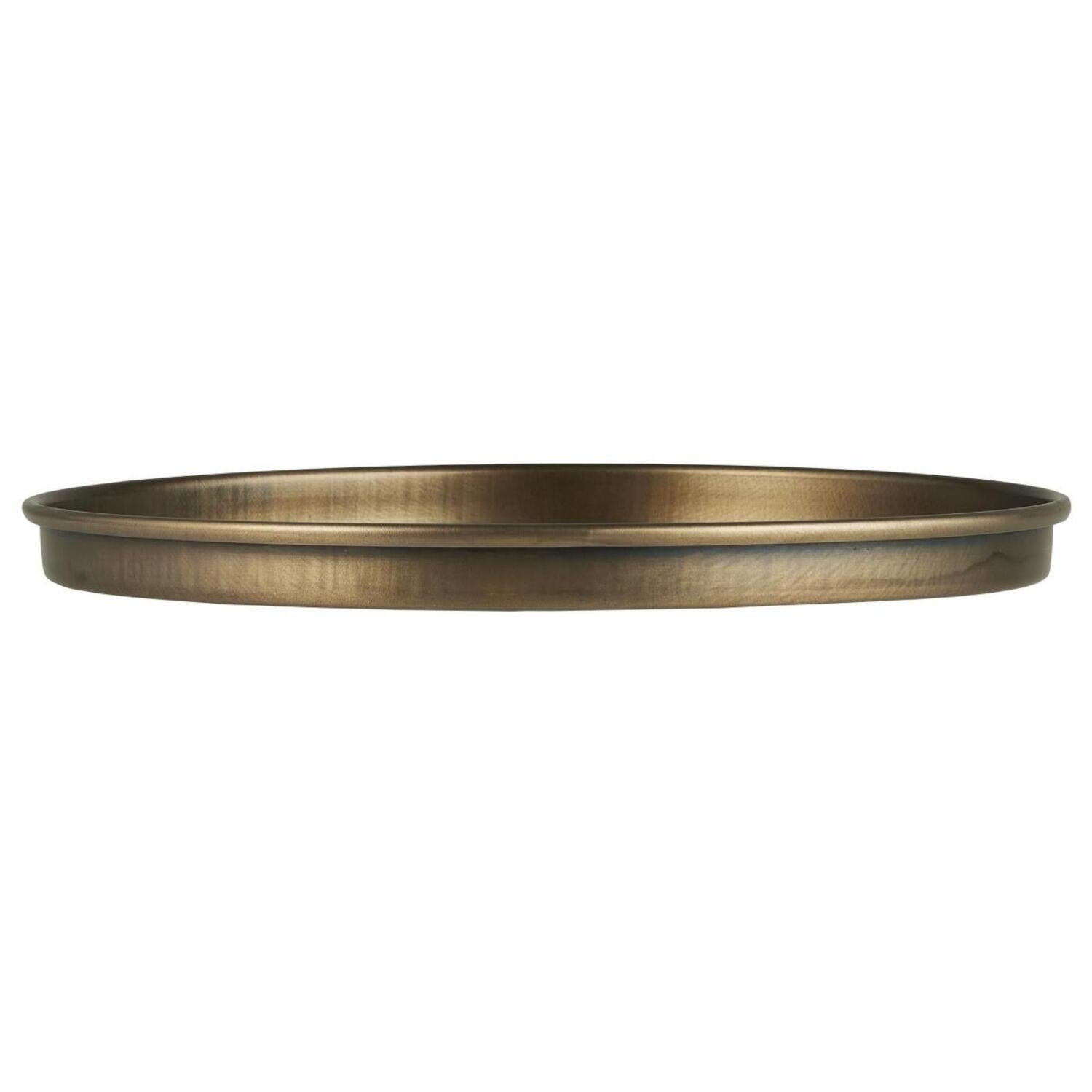 Kerzentablett mit Kante - ø 19 cm (Gold)