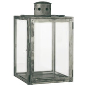 Laterne viereckig - 17,3x17,3x29 cm (Metallic)