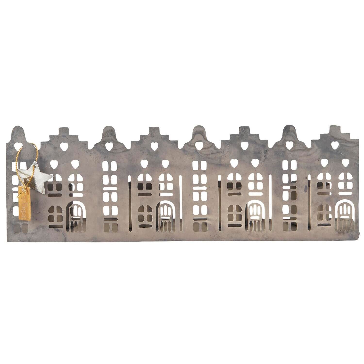 Kerzenhalter "Hausfassaden" (Silber)