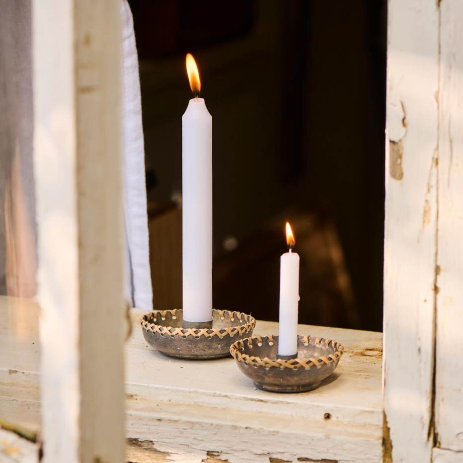 Kerzenhalter - 8x2,8 cm (Metallic) Ib Laursen