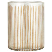 Glas mit eingravierten Streifen "Hurricane" - ø, 15,2 cm (Transparent/Gold)