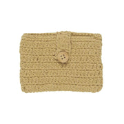 Gehäkelter Geldbeutel - 10,5x15 cm (Ocker)