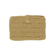 Gehäkelter Geldbeutel - 23x15 cm (Ocker)