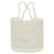 Gehäkelte Tasche - 40x40 cm (Butter Cream)