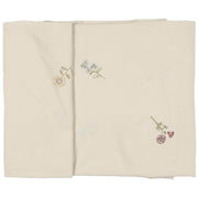Tischdecke "Flora" mit aufgestickten Blumen - 150x150 cm (Butter Cream) Ib Laursen