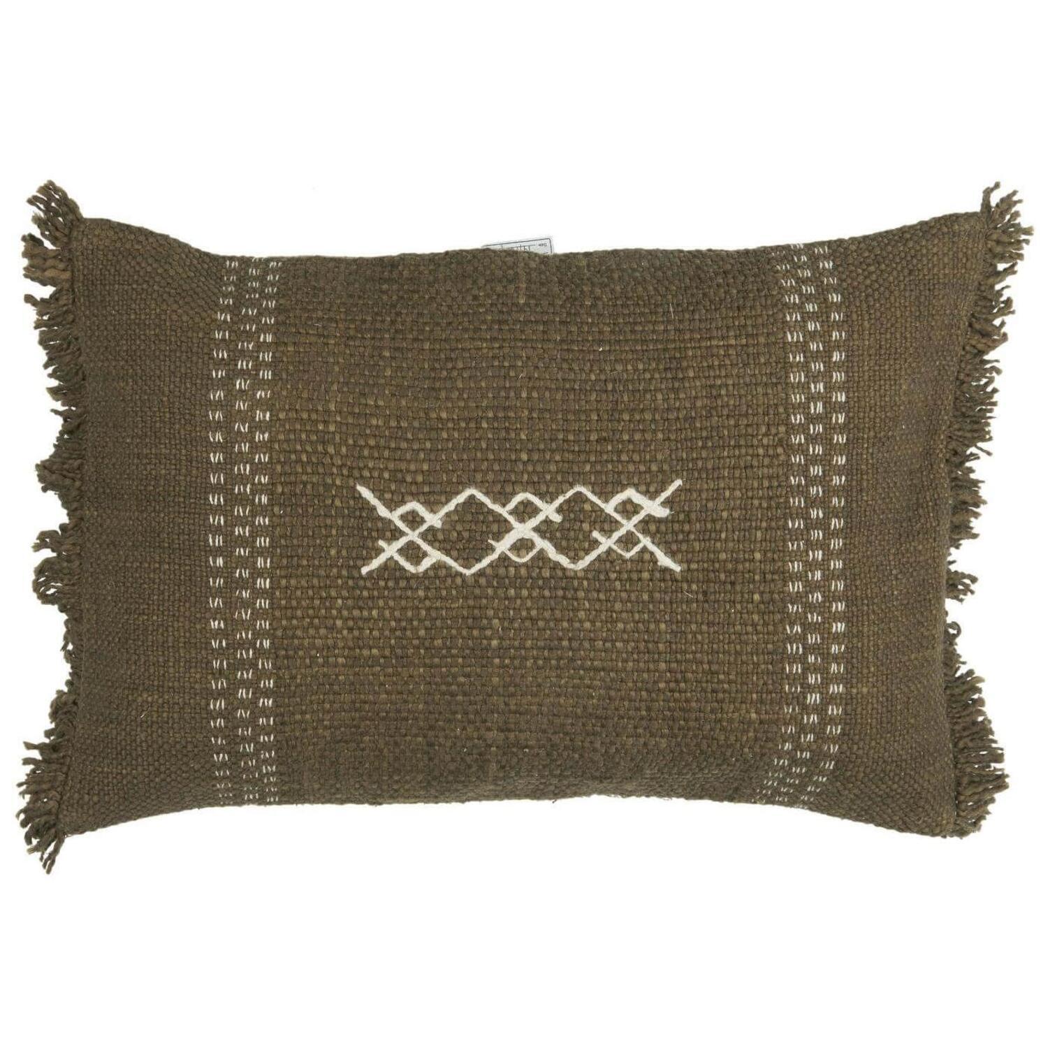Kissenbezug "Safi" - 60x40 cm (Olive)