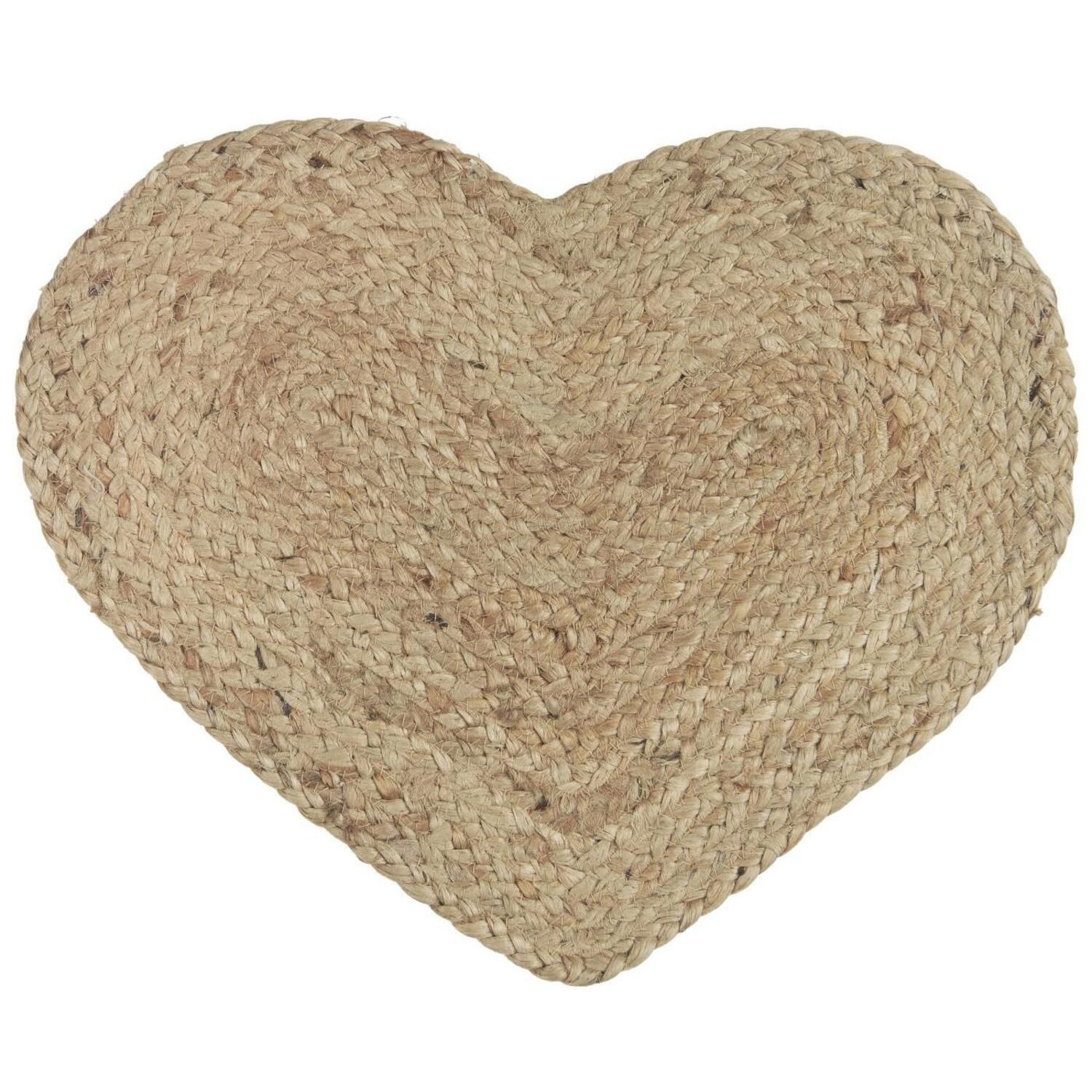 Tischset "Herz" - 44x36 cm (Natur) Ib Laursen