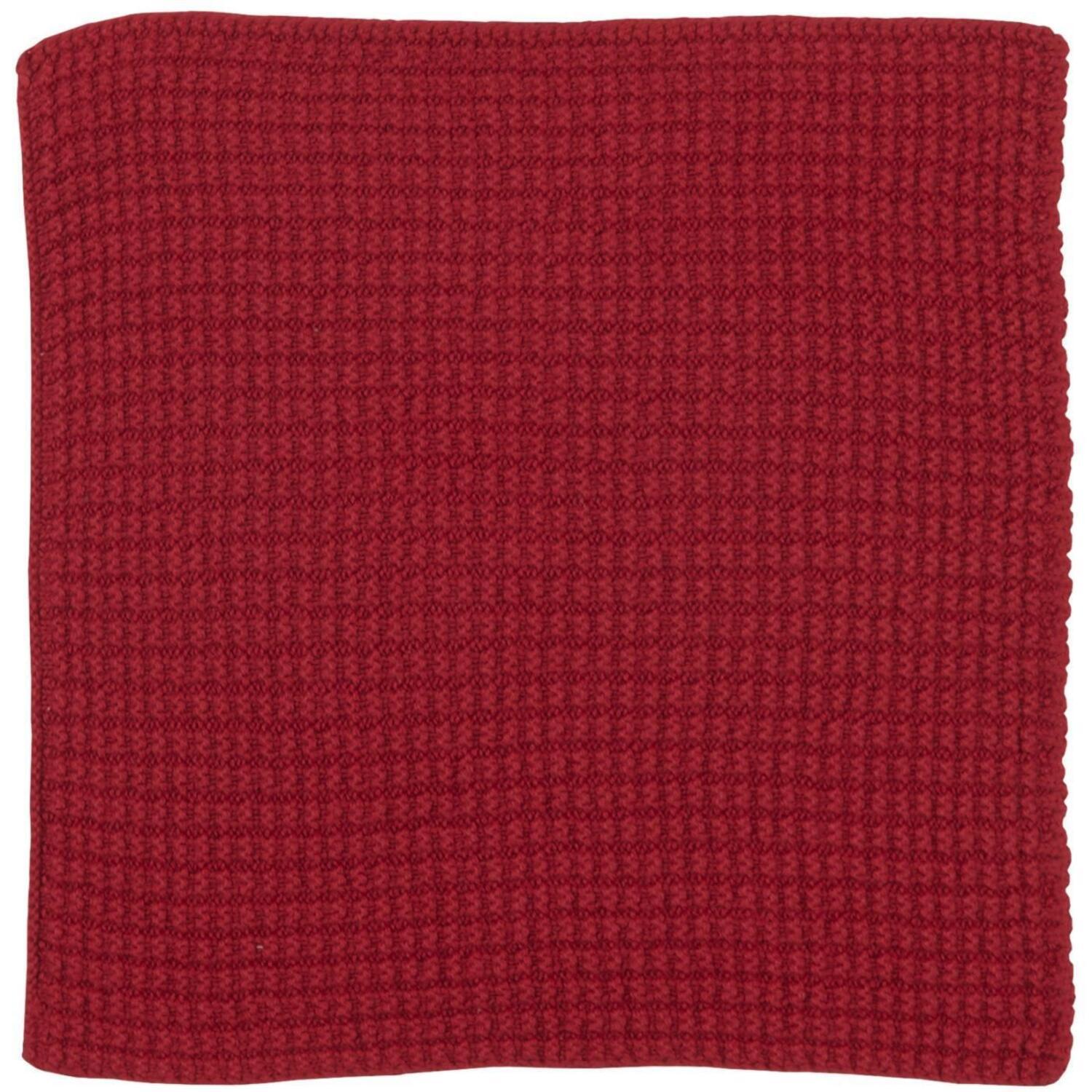 Spüllappen gestrickt - 25x25 cm (Rot)