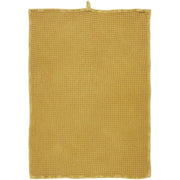 Geschirrtuch mit Waffelmuster (Gelb)