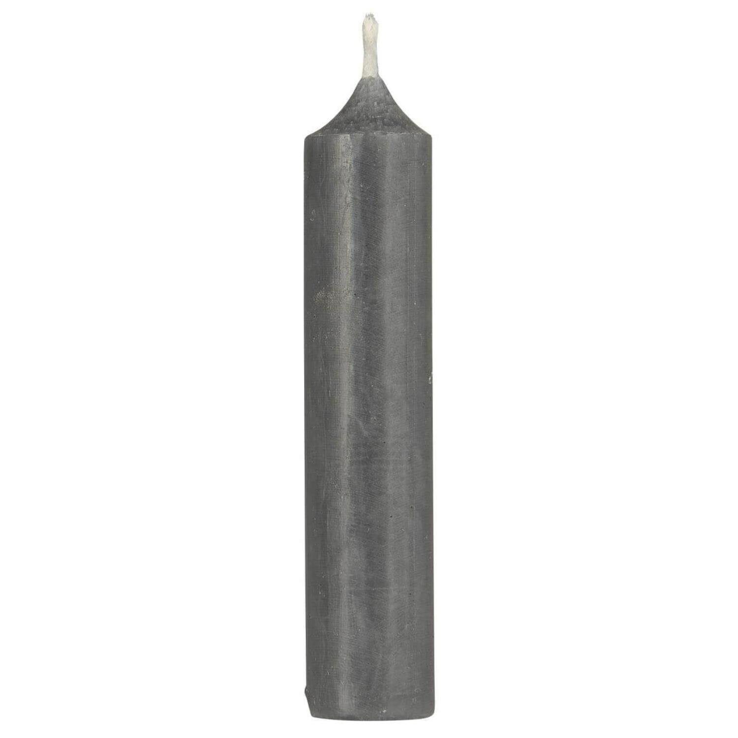 Stabkerze  - 2,2x11 cm (Grau Rustikal)