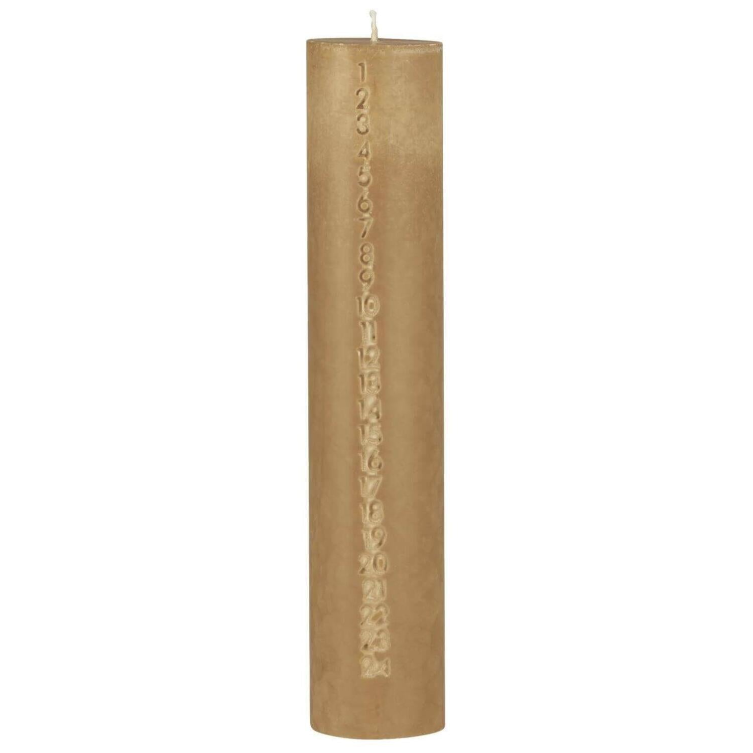 Weihnachtskerze 1-24 - 30 cm (Honey)