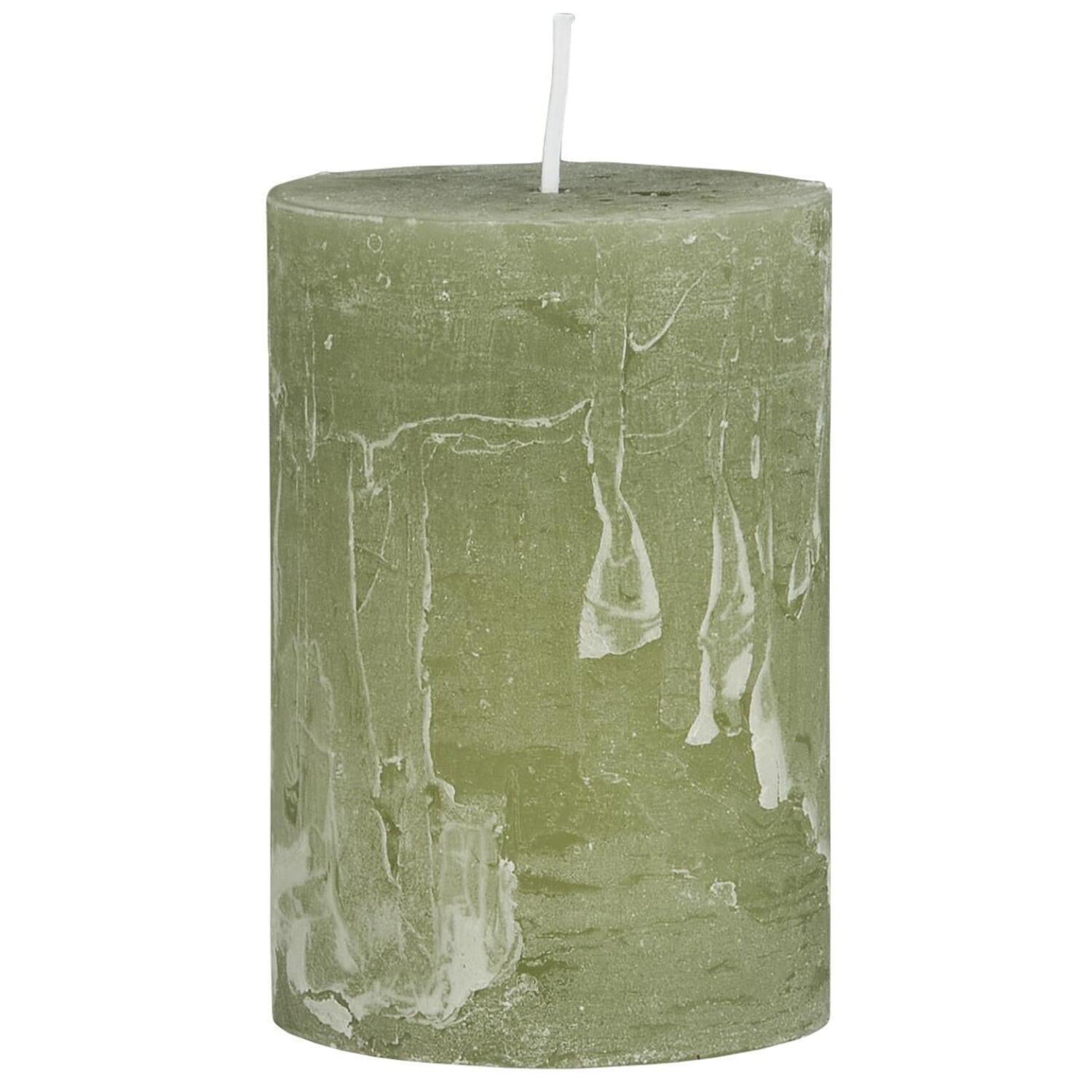 Rustikale Kerze  - 6,8x10 cm (Green Tea) Ib Laursen
