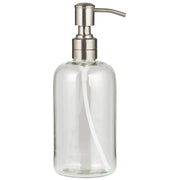 Seifenspender - 8x21 cm (Transparent/Silber)