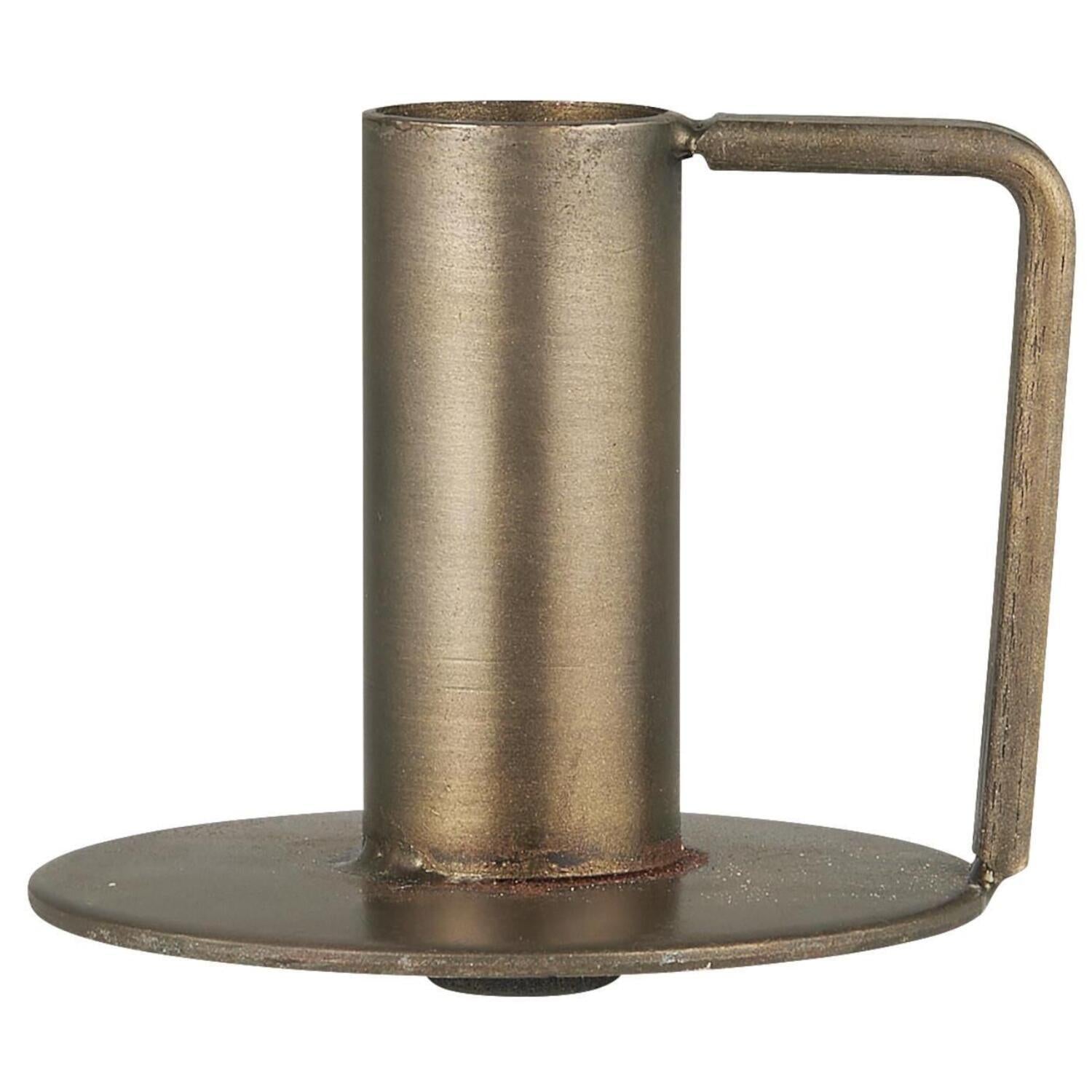 Kerzenhalter mit Henkel - ø 7,5 cm (Gold)