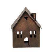 Kerzenhalter "Haus mit 2 Fenster" (Messing)