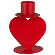 Kerzenhalter "Herz mit Sockel" - 8,2 cm (Rot)