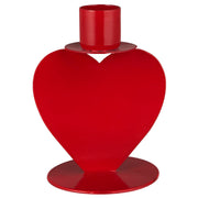 Kerzenhalter "Herz mit Sockel" - 10 cm (Rot)