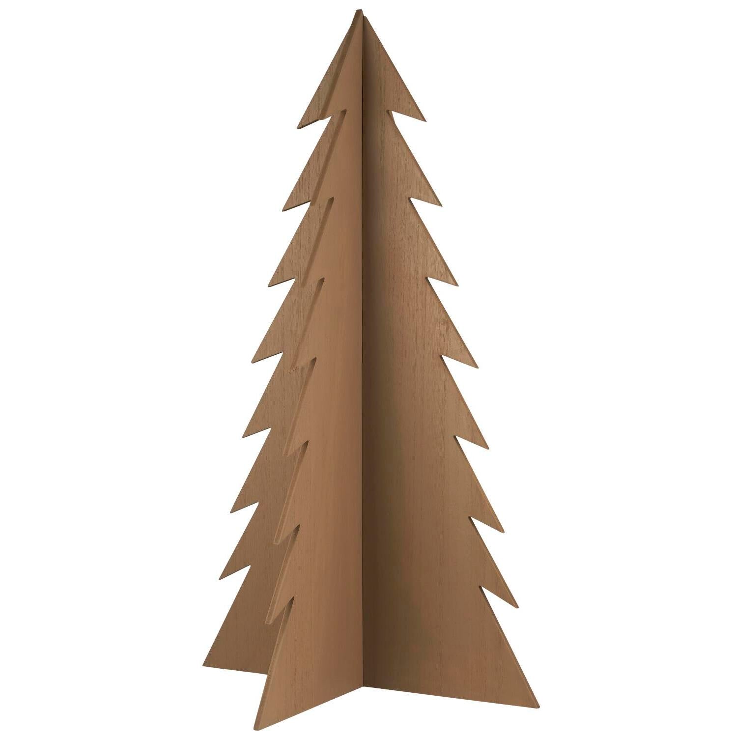Holz-Tannenbaum stehend - 50x90 cm (Braun)