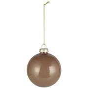 Weihnachtskugel für Tannenbaum - 8x8 cm (Braun) Ib Laursen