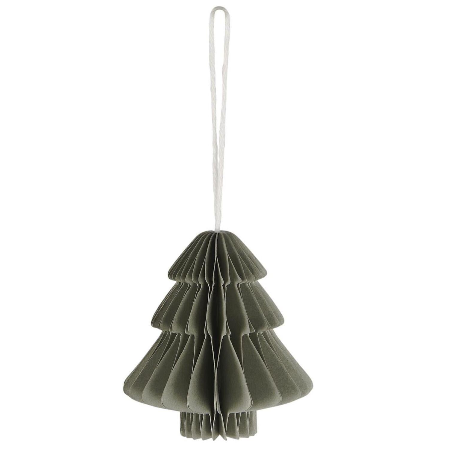 Weihnachtsschmuck zum Hängen "Baum" - 6,5x7 cm (Grau) Ib Laursen