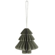 Weihnachtsschmuck zum Hängen "Baum" - 6,5x7 cm (Grau) Ib Laursen