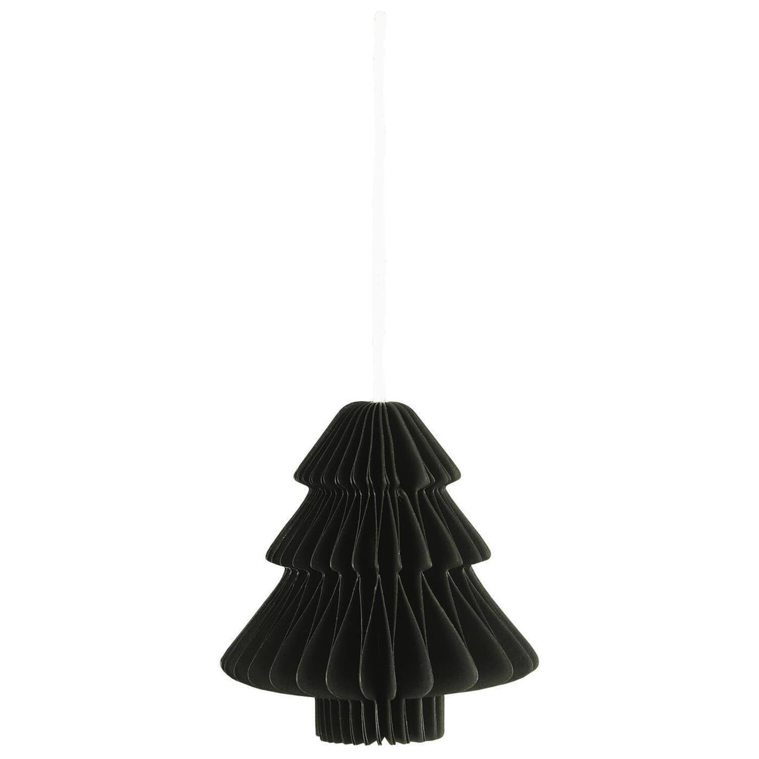 Weihnachtsschmuck zum Hängen "Baum" - 6,5x7 cm (Schwarz) Ib Laursen