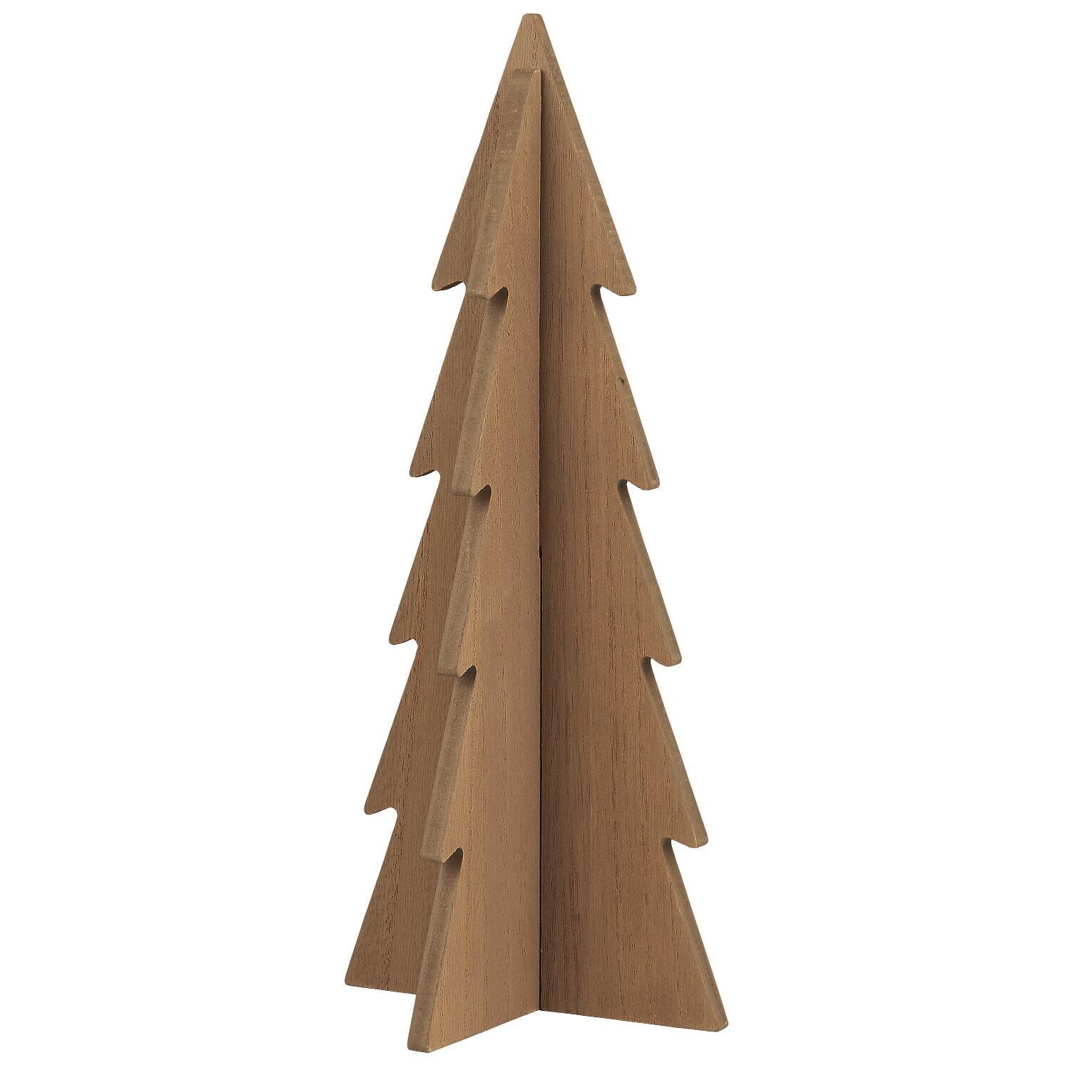 Holz-Tannenbaum stehend - 11x25,7 cm (Braun)