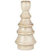 Kerzenhalter gerillt - 16 cm (Braun)