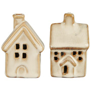 Deko-Haus im 2er-Set - Mini (Weiß)