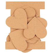 Girlande mit 12 Herzen (Braun) Ib Laursen