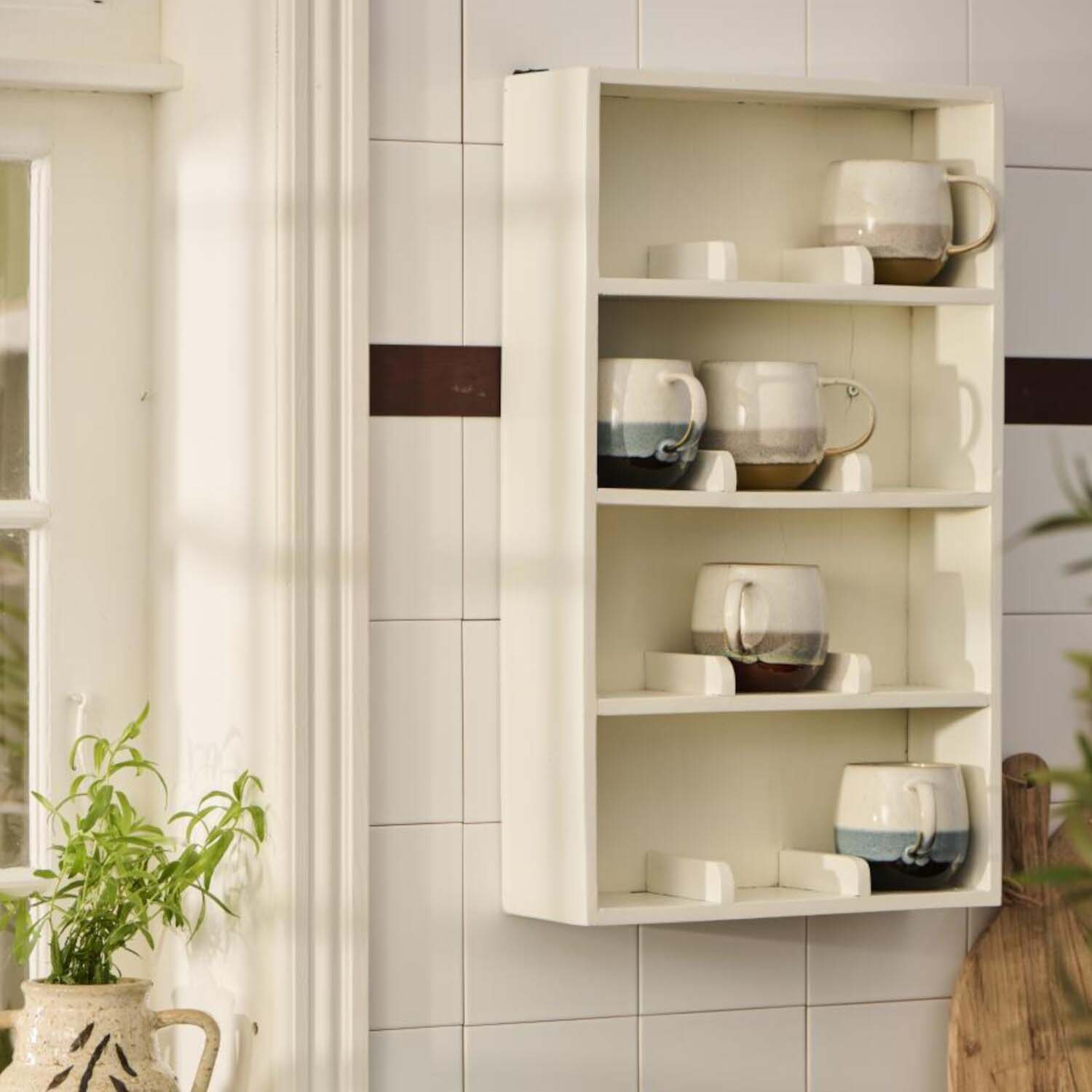 Wandregal "Unika" - 12x36x61 cm (Natur) Ib Laursen