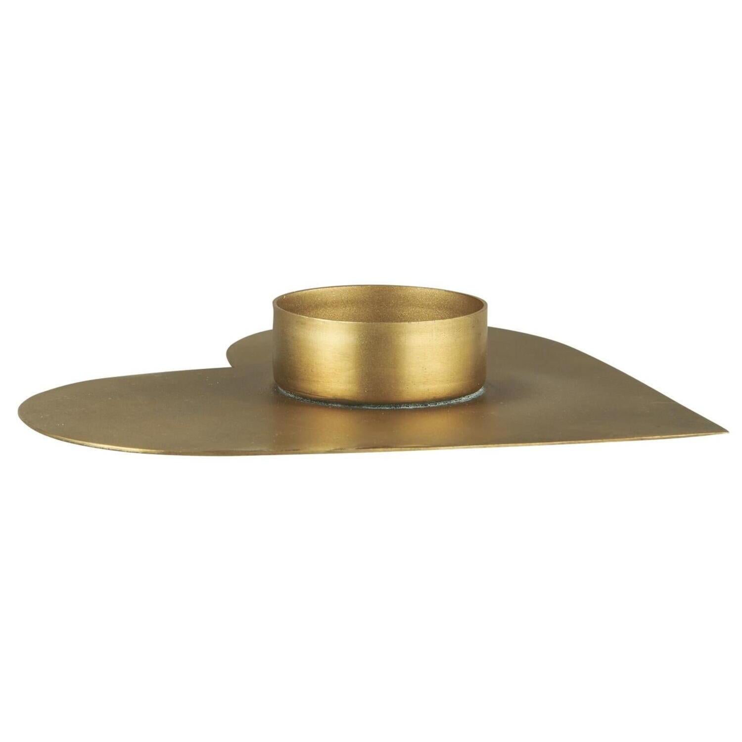 Kerzenhalter "Herz" (Gold)