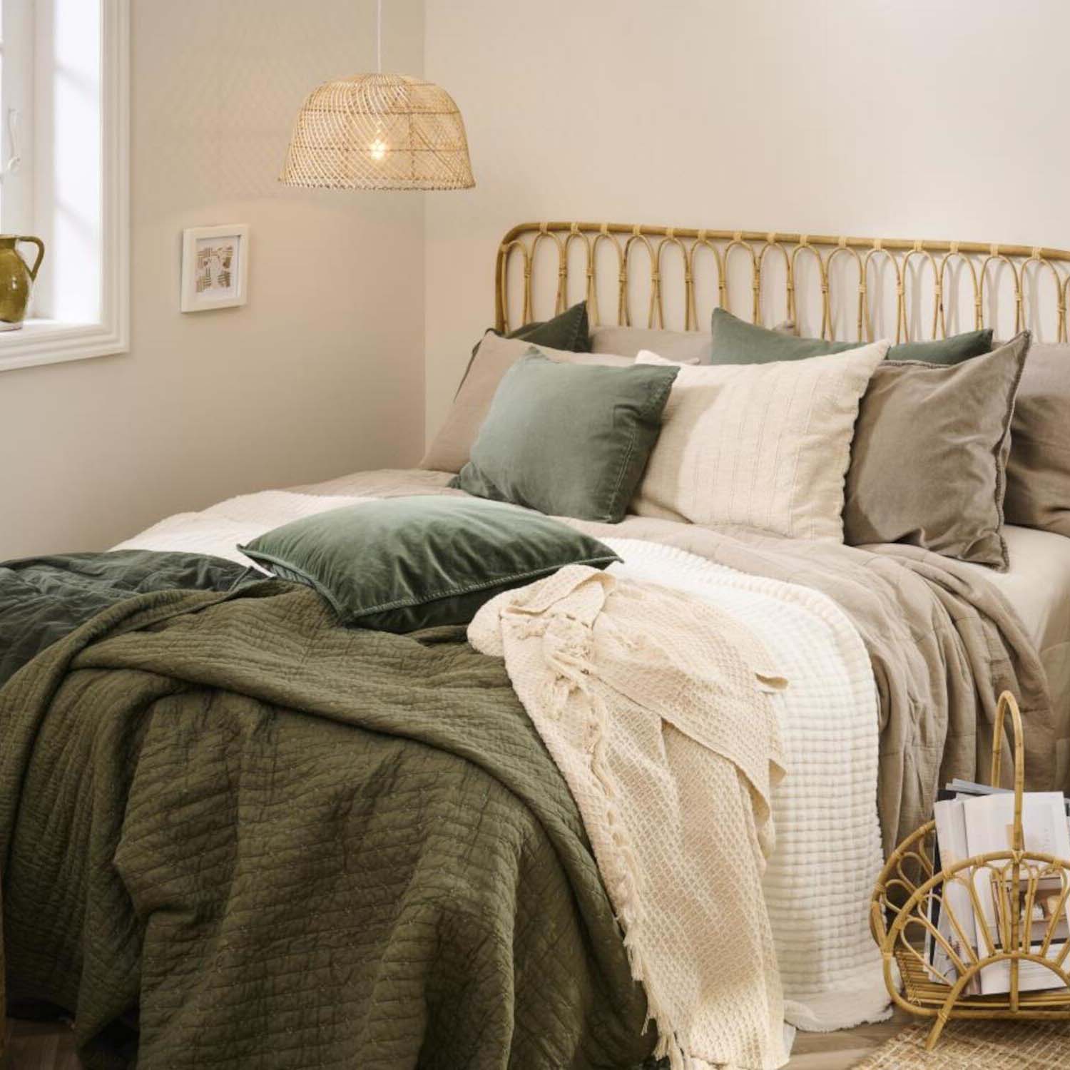 Quilt - 180x130 cm (Olive)