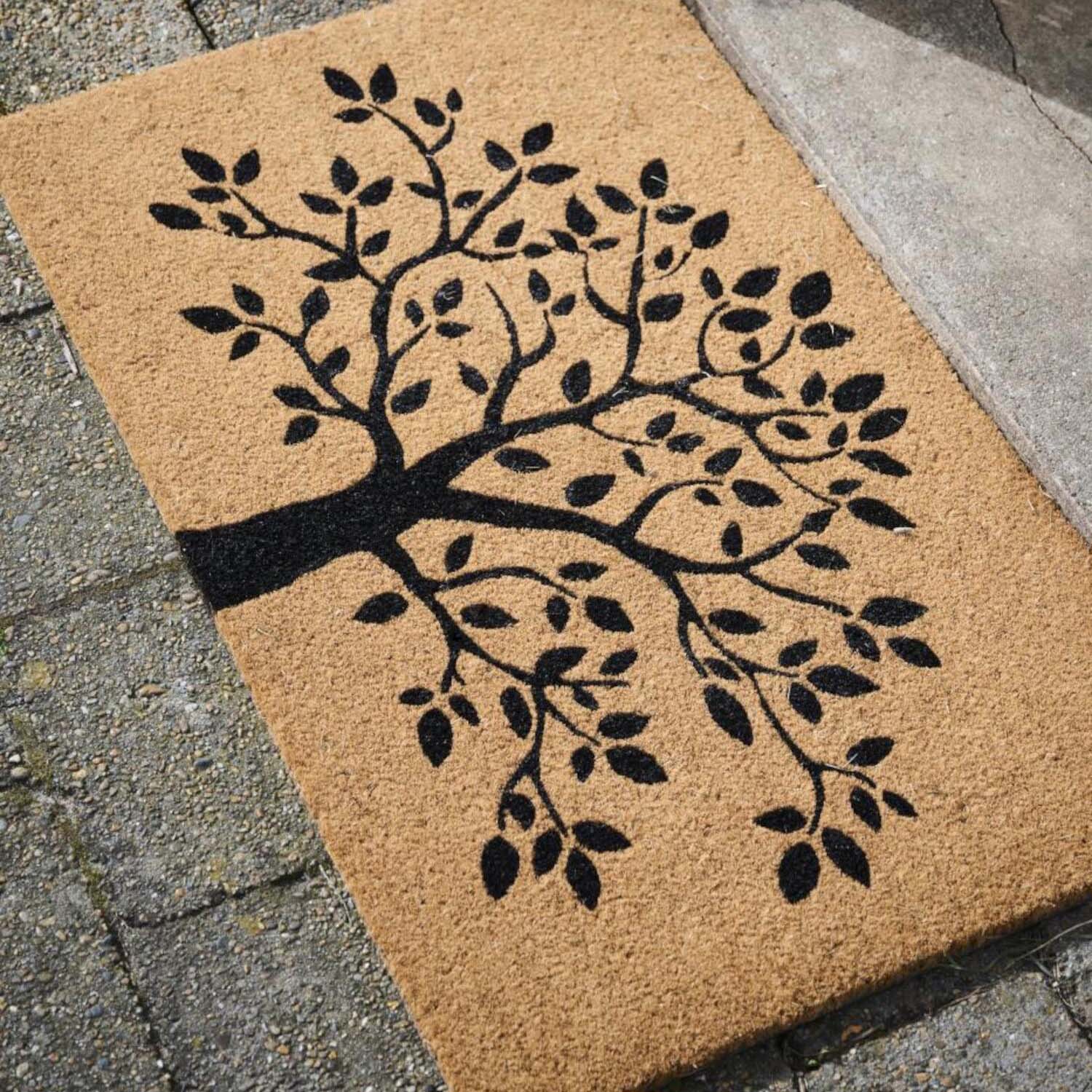 Türmatte "Baum" - 60x40 cm (Braun)