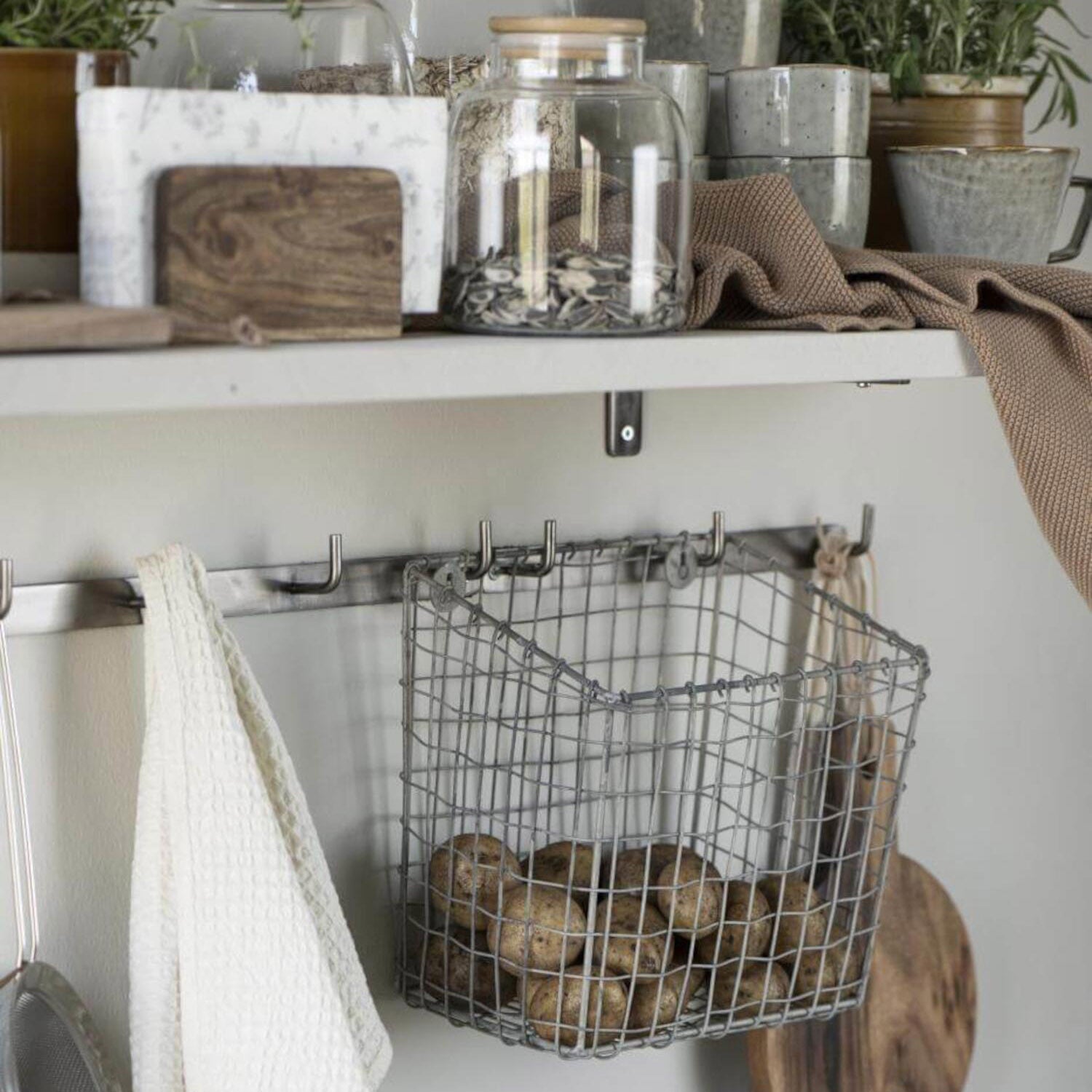 Hakenleiste mit 3 Haken (Silber)