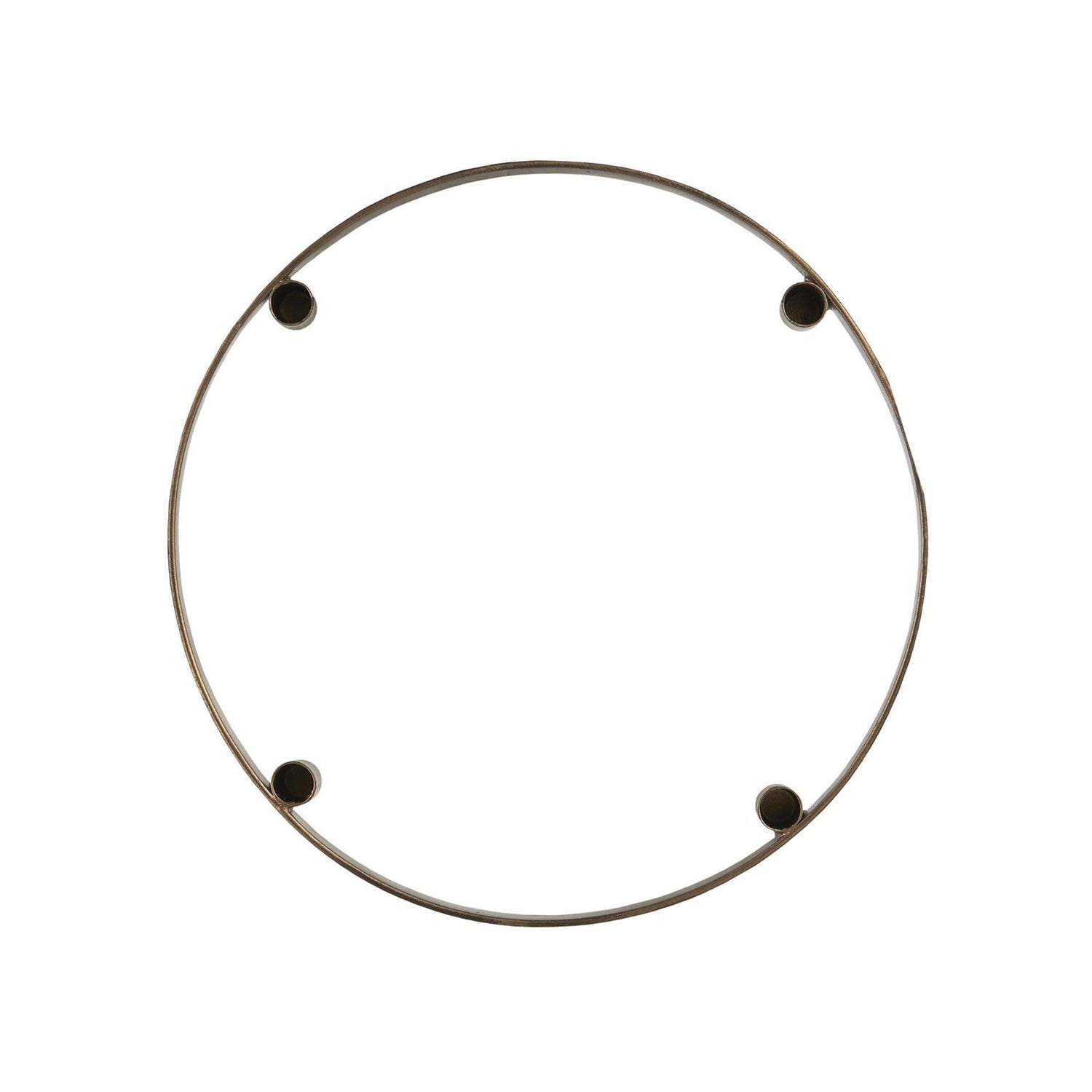Adventskerzenhalter für dünne Kerzen "Stillenat" - 25,5 cm (Messing)