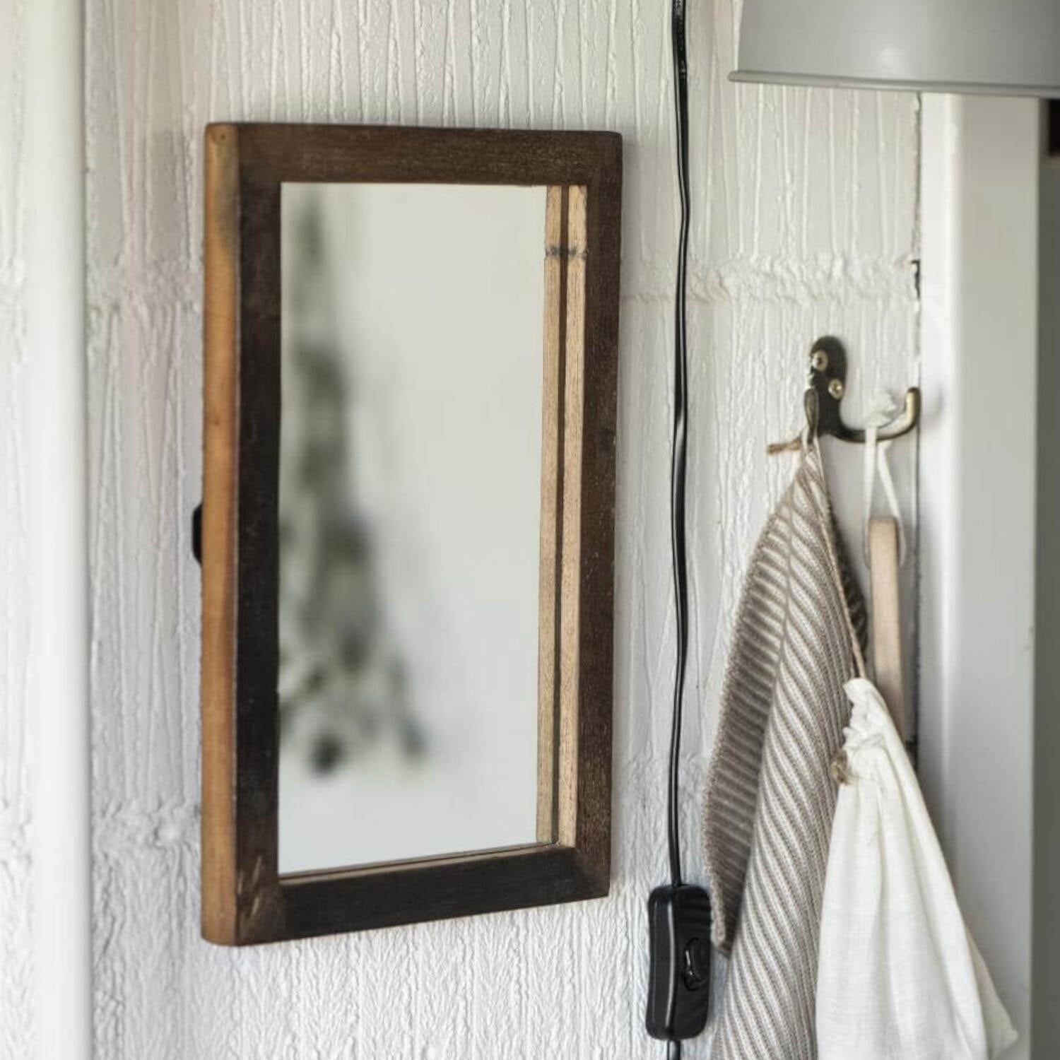 Spiegel mit Holzrahmen "Unika" - 20 cm (Natur) Ib Laursen