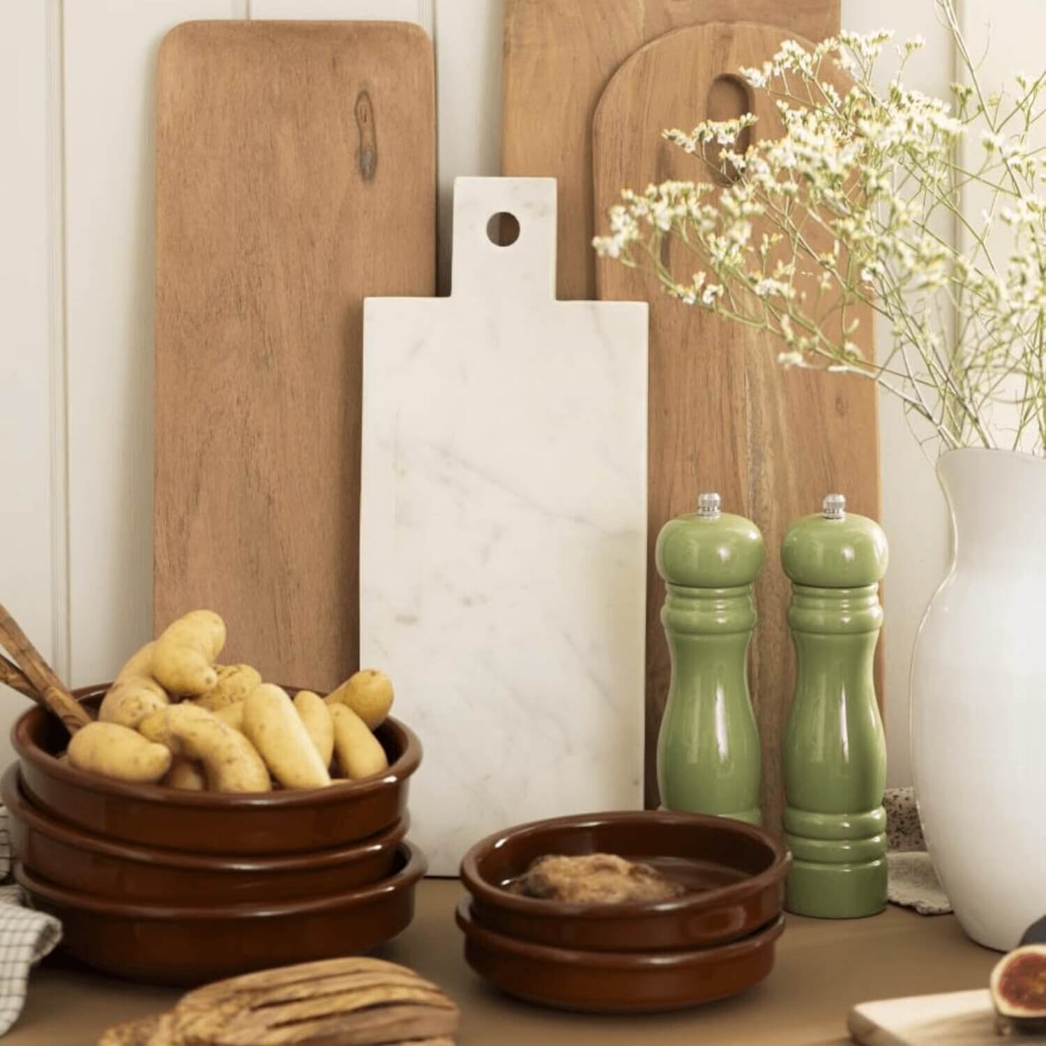 Tapasbrett oval "Acacia" - 45x15x1,5 cm (Braun)