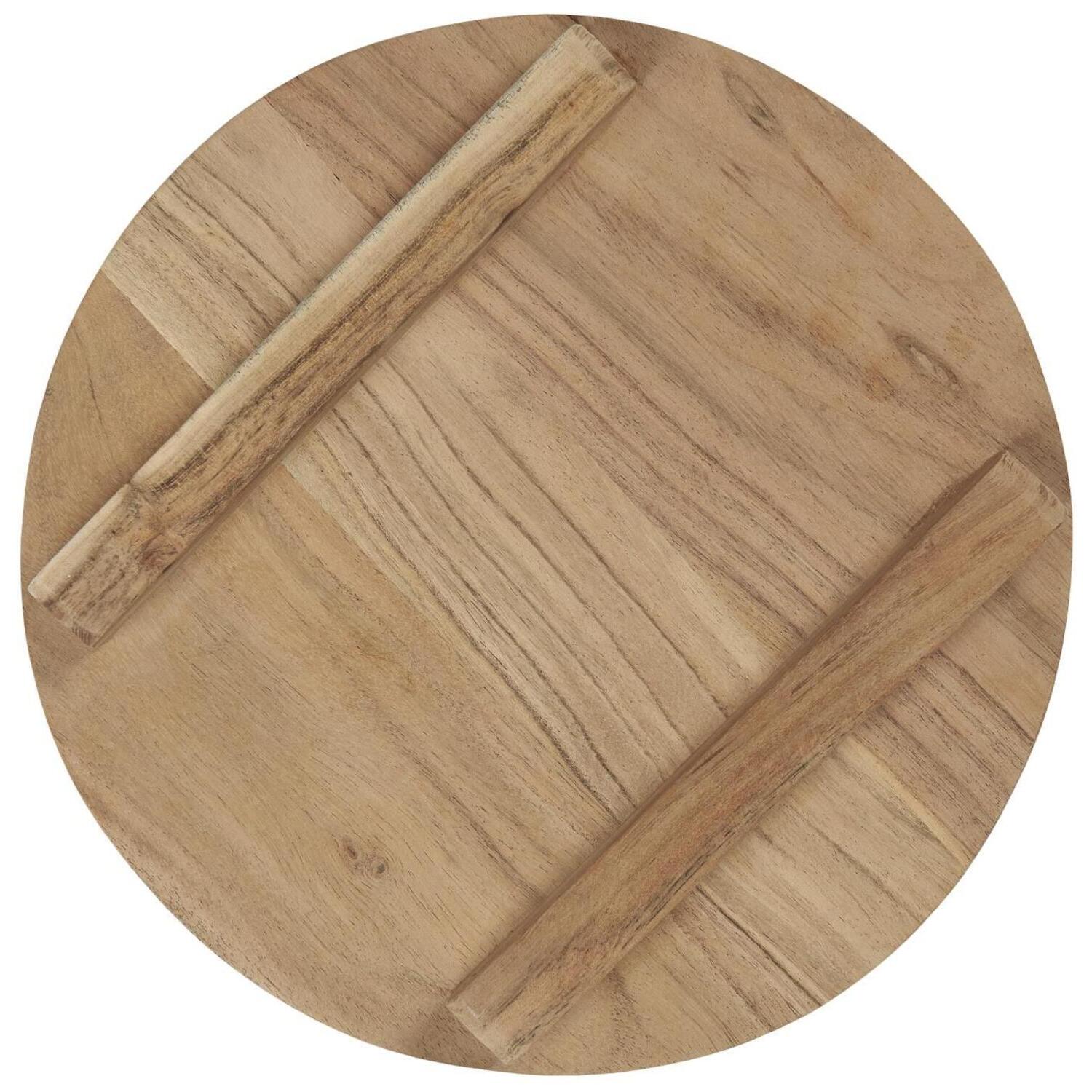Servierbrett mit Füßen - 30x3,5 cm (Natur)
