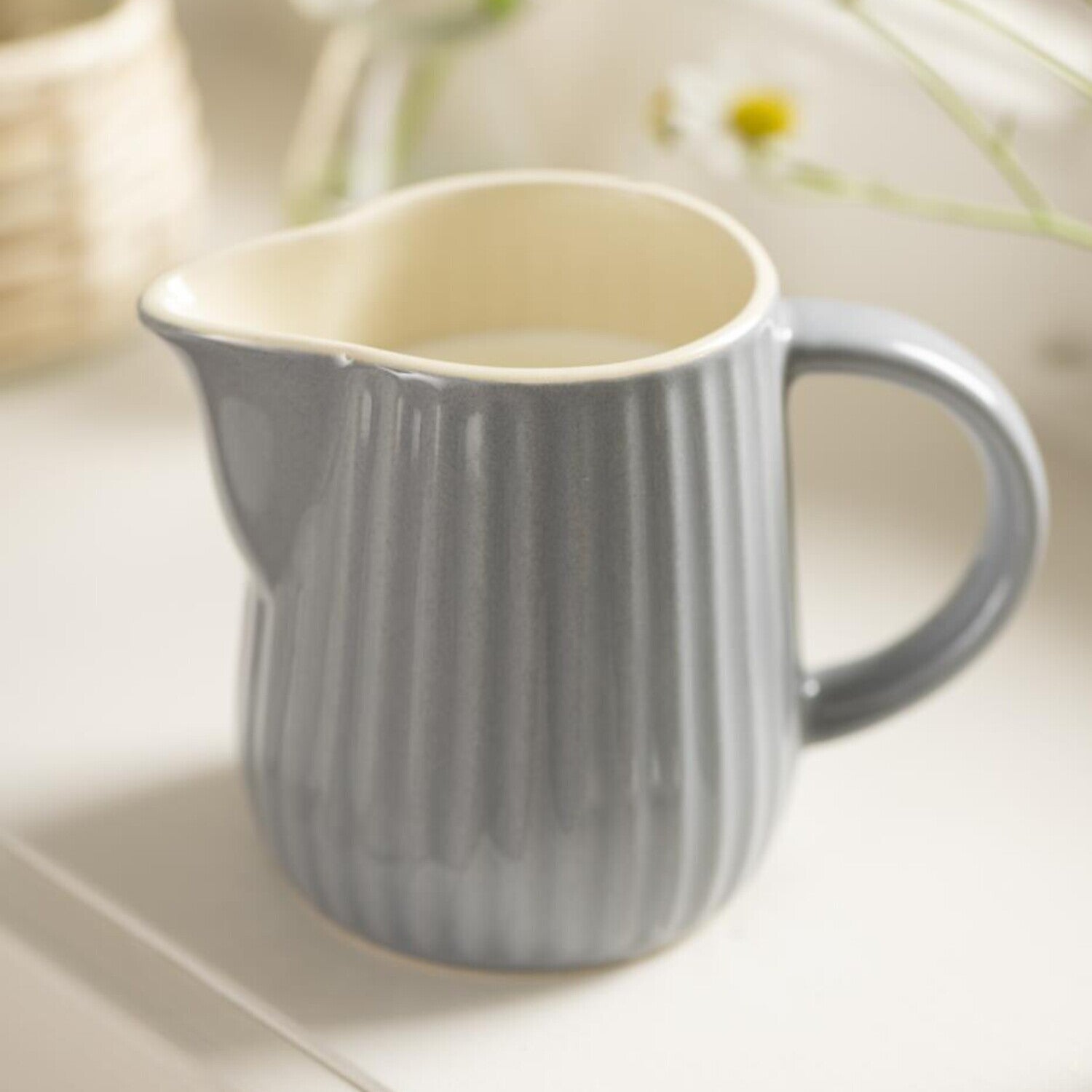 Ib Laursen Milch- und Sahnekännchen "Mynte" (French Grey)