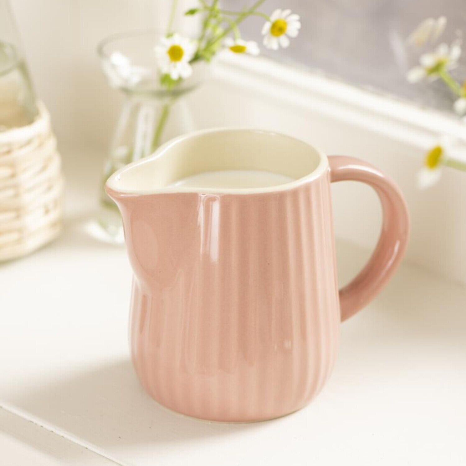 Milch- und Sahnekännchen "Mynte" (Coral Almond) Ib Laursen