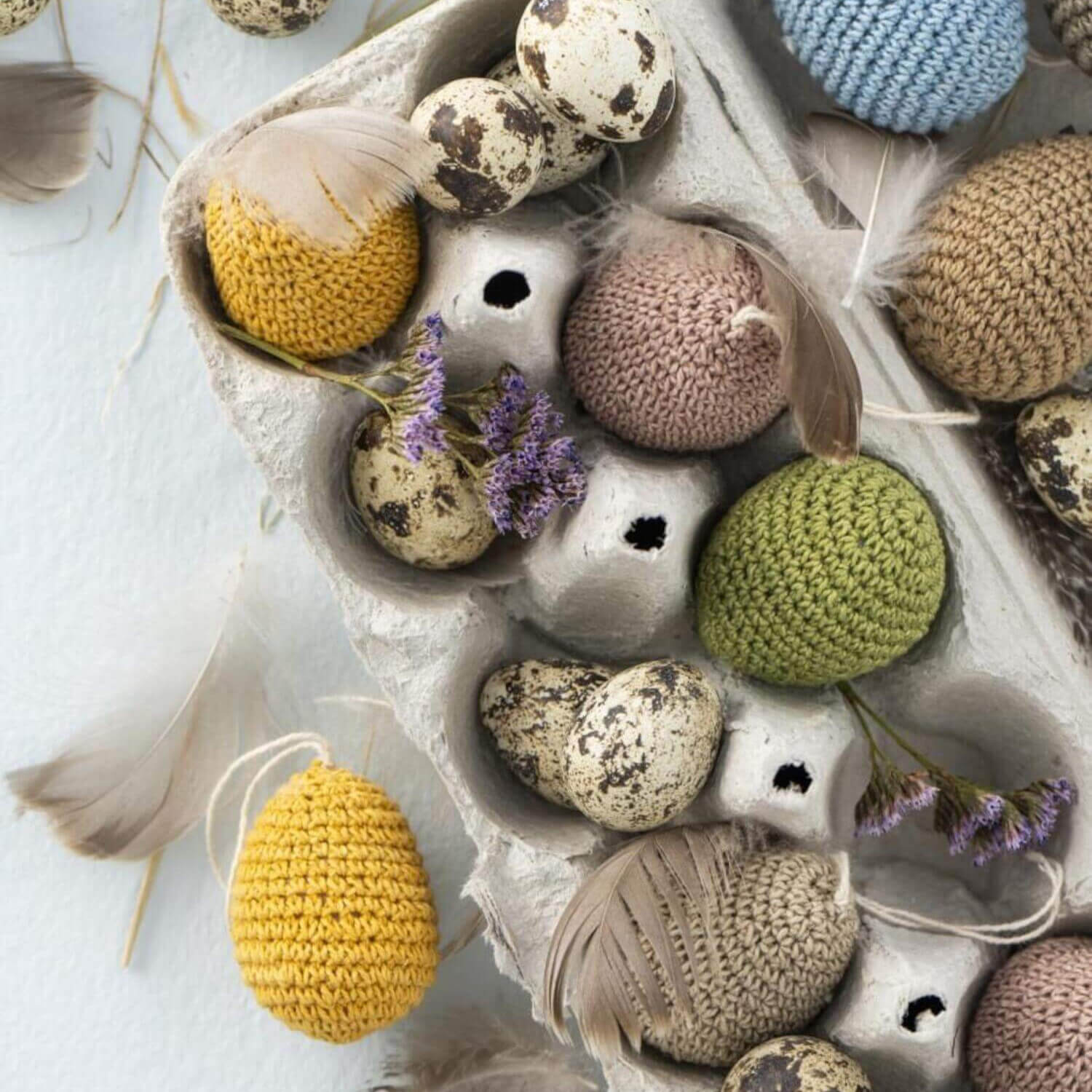 Osterei im 5er-Set - 4x5 cm (Hellblau/Ocker/Pink/Nude/Orange) Ib Laursen