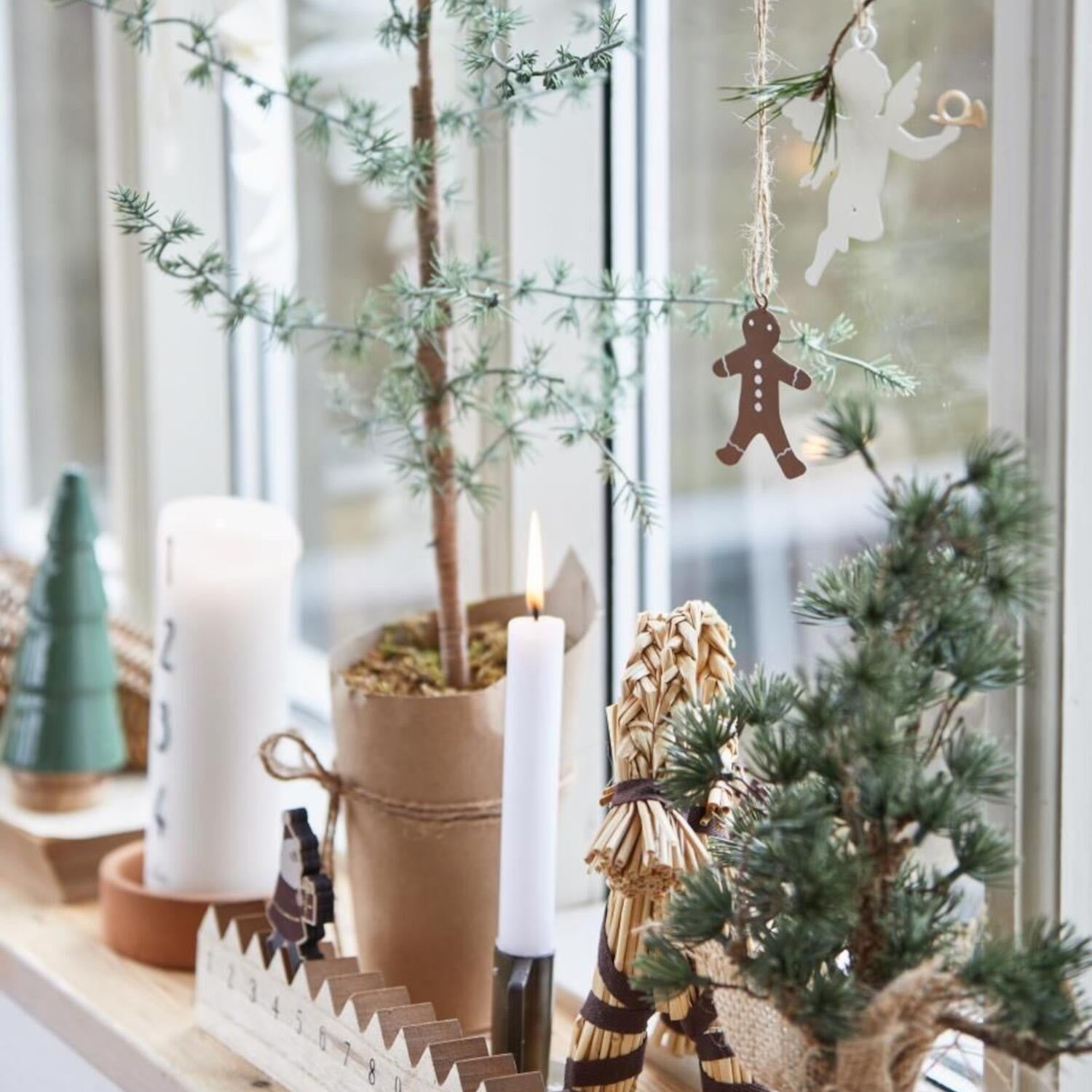 Anhänger Engel "My Nostalgic Christmas" im 6er-Set (Creme)